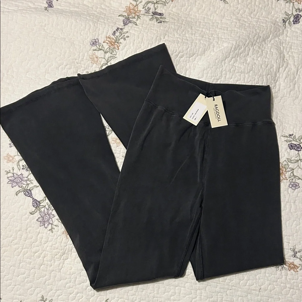 RARE!! Ragdoll LA Grey Malange Flare Pants 30” Inseam NWT! - Picture 5 of 8